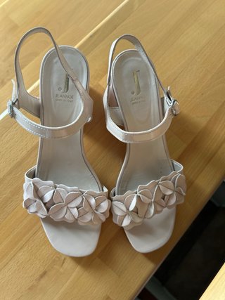 Sandalias Jeannot tacón 5cm Talla 39 NUDE