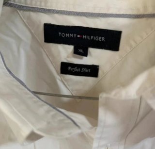 Camisa Tommy Hilfiger Talla XL Blanca