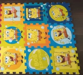 Alfombra Puzzle Bob Esponja Goma Eva