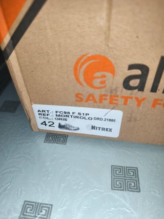 Zapatos de trabajo Alba&n negros sin estrenar