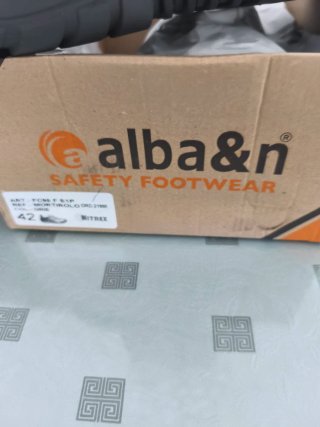 Zapatos de trabajo Alba&n negros sin estrenar