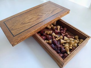 Ajedrez de madera mod. Carved.
