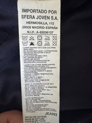 Chaqueta Sfera Men Azul Talla L