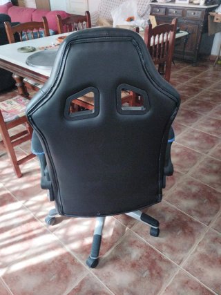 Silla Gaming/Estudio Negra y Azul