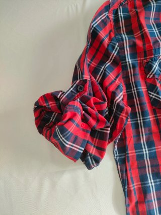 Camicia Zara Youth a quadri rossa taglia M