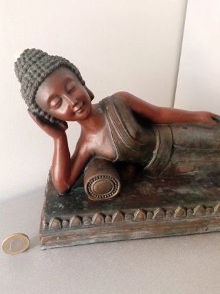 Figura de Tara (Budismo), Madera, 16,8x28,5x11,3cm