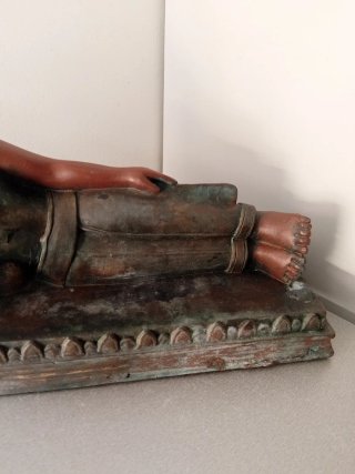 Figura de Tara (Budismo), Madera, 16,8x28,5x11,3cm