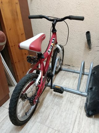 Bicicleta infantil roja