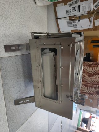 Estufa de leña portátil de acero inoxidable