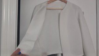 Chaqueta torera blanca