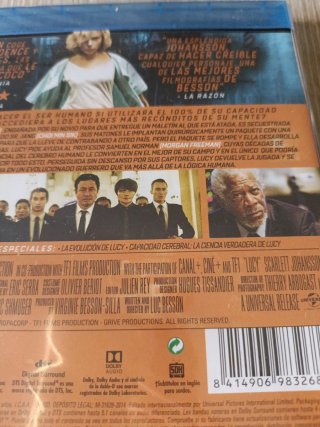 Lucy Scarlett Johansson Blu-ray sin abrir