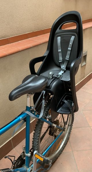 Asiento infantil para bicicleta + Portaequipajes