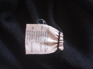 Pantaloni cargo neri con tasche elasticizzato