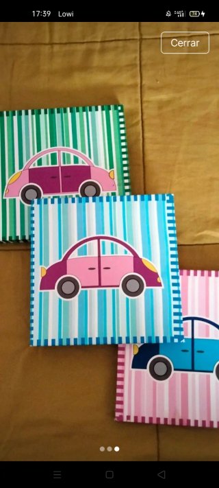 Pack 3 cuadros para habitación infantil