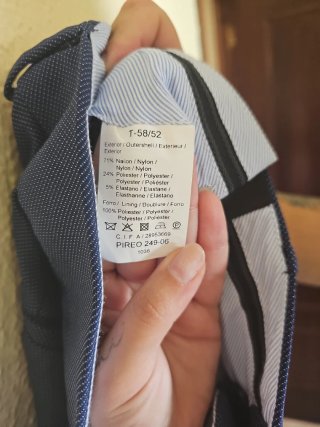 Traje de chaqueta azul