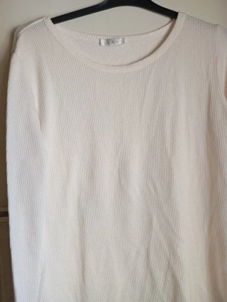 Jersey blanco manga larga