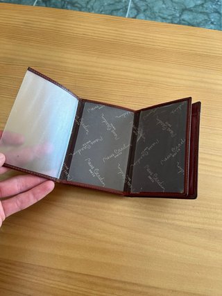 Cartera de piel Pierre Cardin marrón