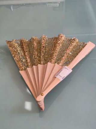 Ventaglio Oro Glitter
