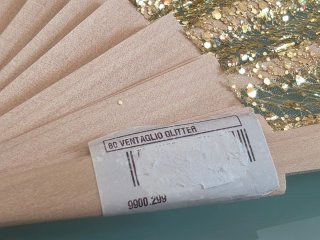 Ventaglio Oro Glitter