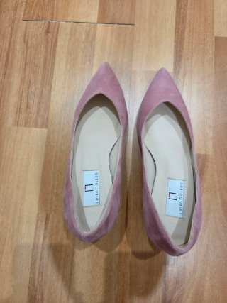 Zapatos tacón Luisa Toledo rosa empolvado