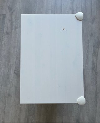 Cómoda 2 cajones blanca 54x66 cm