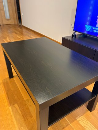 Mueble TV y Mesa Centro Ikea Negro