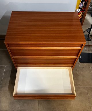 Cómoda Cajonera de Madera 4 Cajones 70x45x61cm
