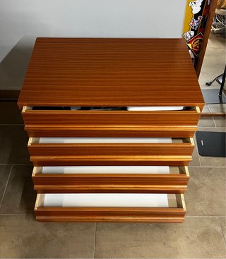 Cómoda Cajonera de Madera 4 Cajones 70x45x61cm