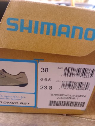 Zapatillas Shimano RC3W Talla 38 Mujer + Calas