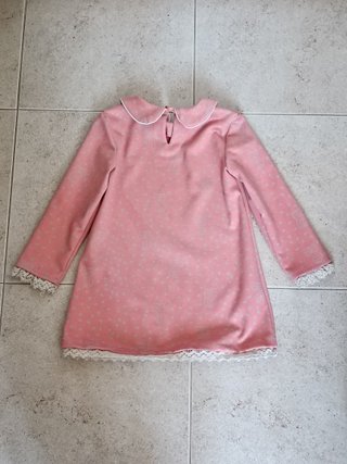 Vestido niña Nekenia estampado gato rosa