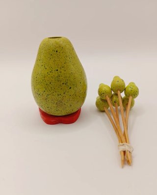 Porta stuzzicadenti a forma di pera