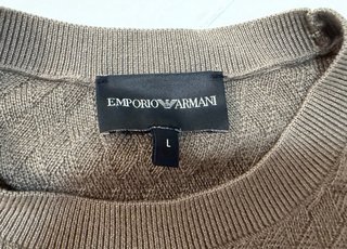 Jersey Emporio Armani Marrón Talla L