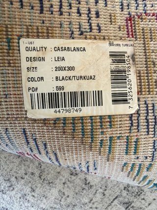 Alfombra Leia Azul y Multicolor 200x300