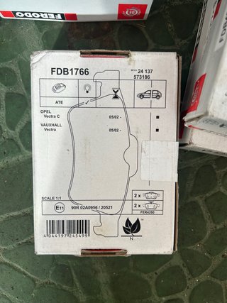 Pastillas Freno Traseras Opel Vectra C Año 2002