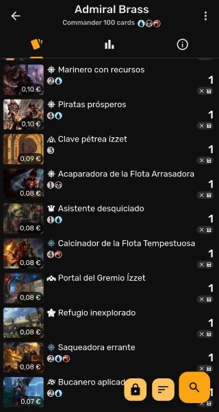 Mazo Commander Magic the Gathering Piratas Admiral