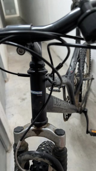 Bicicleta Decathlon Fire Negra