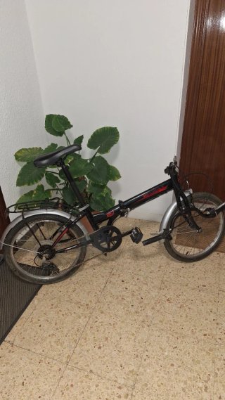OCASION Bicicleta Plegable Negra