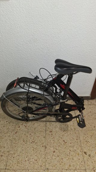 OCASION Bicicleta Plegable Negra