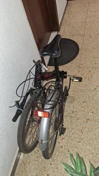 OCASION Bicicleta Plegable Negra