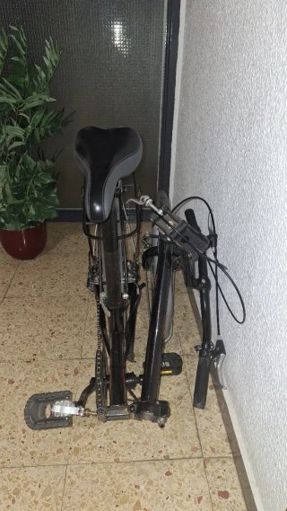 OCASION Bicicleta Plegable Negra