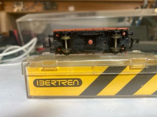 Ibertren N vagón bajo con traviesas ref 311
