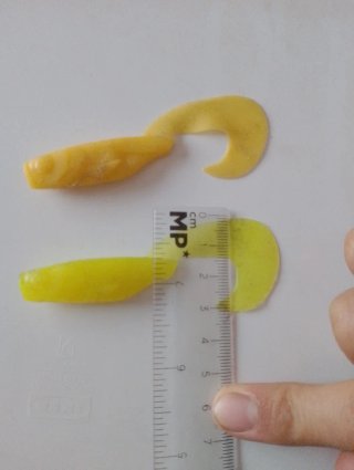 Señuelos de pesca de goma (3 unidades)