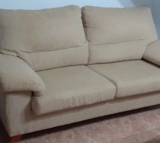 Sofá de 3 plazas beige