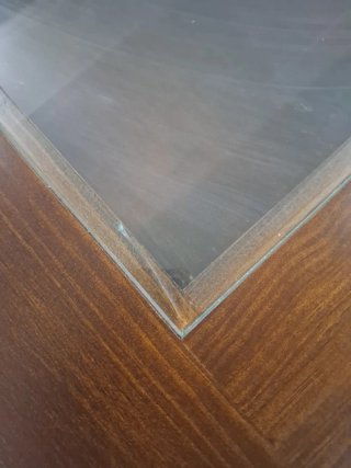 Mesa de centro madera y cristal de BANAK IMPORT