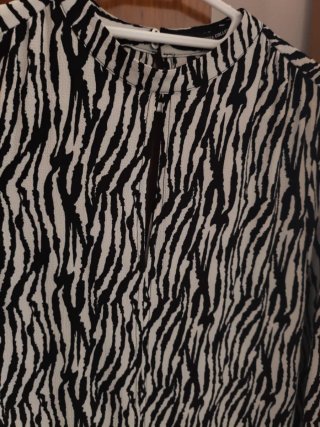 Vestido estampado cebra
