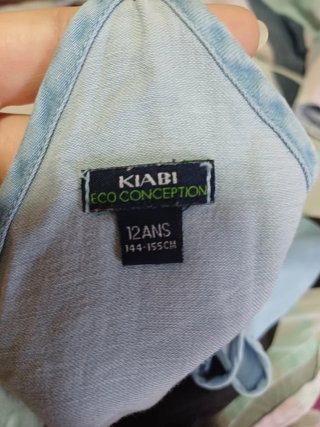 Vestido tipo vaquero niña talla 12