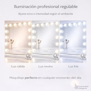 Espejo Tocador Wonduu con Luces LED