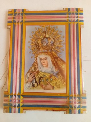 Cuadro Virgen Macarena Marco Hilo