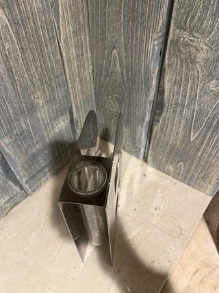 Vaso mono fiore acciaio design