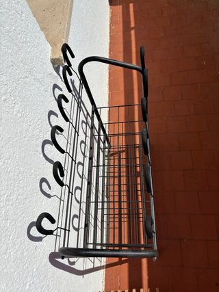 Zapatero Metálico Negro